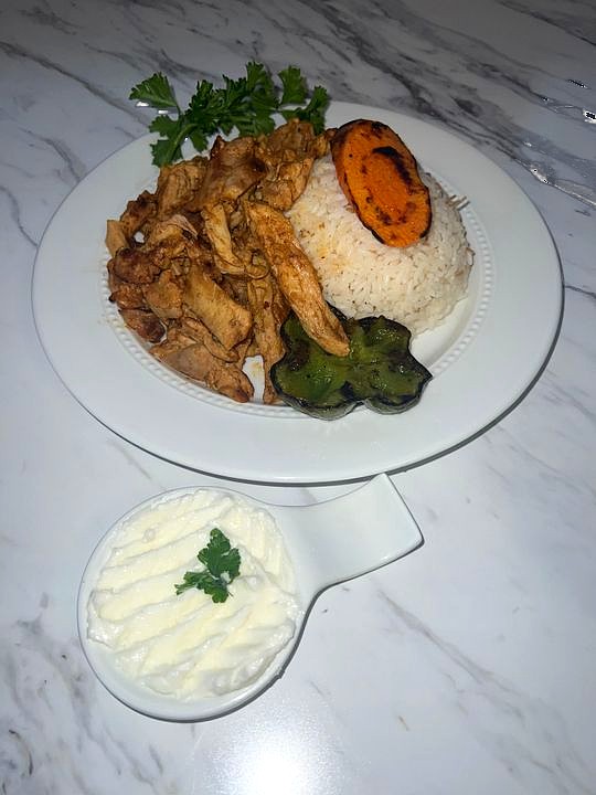 Chicken shawarma dinner