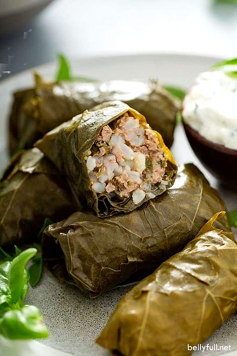 Grape leaves