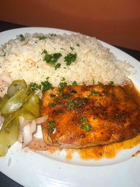 Grilled salmon